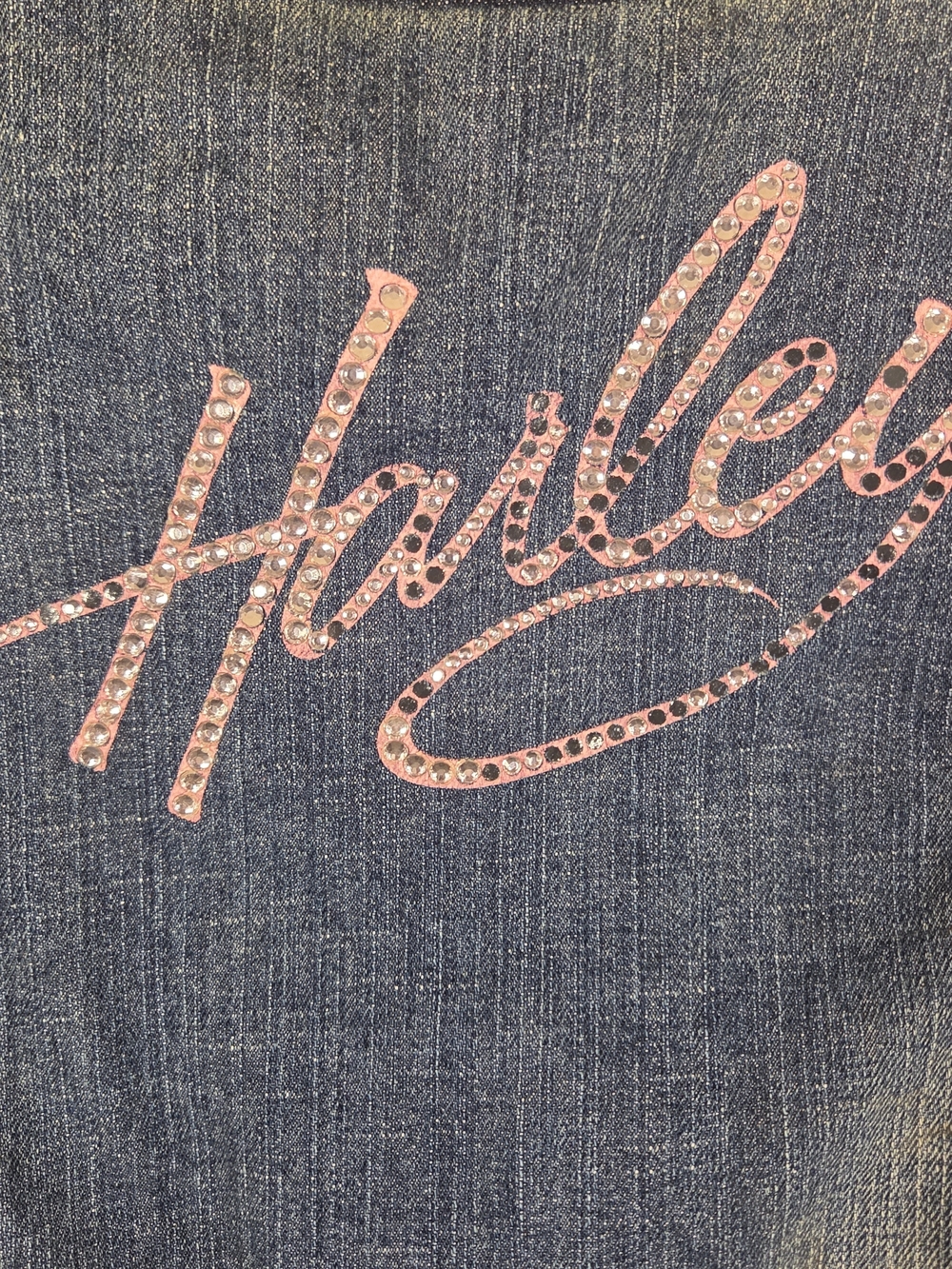 Vintage Harley-Davidson Y2K blue denim jean vest (K507) - Picture 6 of 12